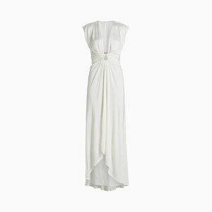 NWT Ramy Brook White Arden V Neck Dress Size 0